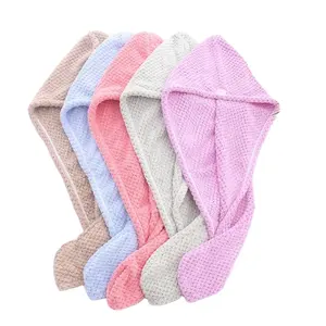 new product factory supplier hair towel hair towel wrap microfiber hair towel fast drying custom logo