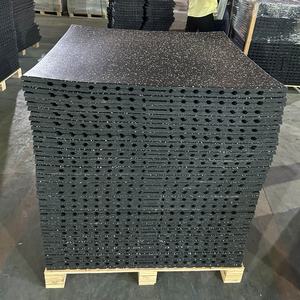 مصنع عالية الكثافة Gym1m * 1m حصيرة أرضية داخلية للياقة البدنية مضادة للانزلاق بلاط epdm من من المصنع - Product Image 5