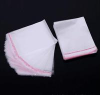 Grand sac d'étanchéité biodégradable imprimé personnalisé en cellophane transparent BOpp sac en plastique auto-adhésif Opp