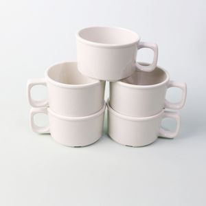 Juego moderno <span class=keywords><strong>de</strong></span> tazas <span class=keywords><strong>de</strong></span> té y café <span class=keywords><strong>de</strong></span> melamina con pajita irrompible, calcomanía con logotipo personalizado, color <span class=keywords><strong>de</strong></span> fábrica, precio al por mayor, platillo incluido - Product Image 3