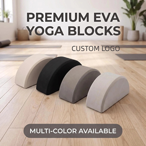 Bloc de yoga incurvé en EVA haute densité, vente en gros, directement de l'usine, OEM, logo/couleur personnalisés, <span class=keywords><strong>brique</strong></span> de yoga antidérapante pour studio et maison - Product Image 4