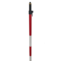 Poteau de prisme d'arpentage de 2,6 m, 3,6 m, 4,6 m, 5,2 m avec verrouillage par torsion à prix avantageux