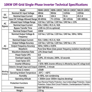 Wholesale Stable Output 10kw 15kw 20kw Off <b>Grid</b> Single Phase Inverter Isolated Inversion Tech for Remote Communication - Product Image 3