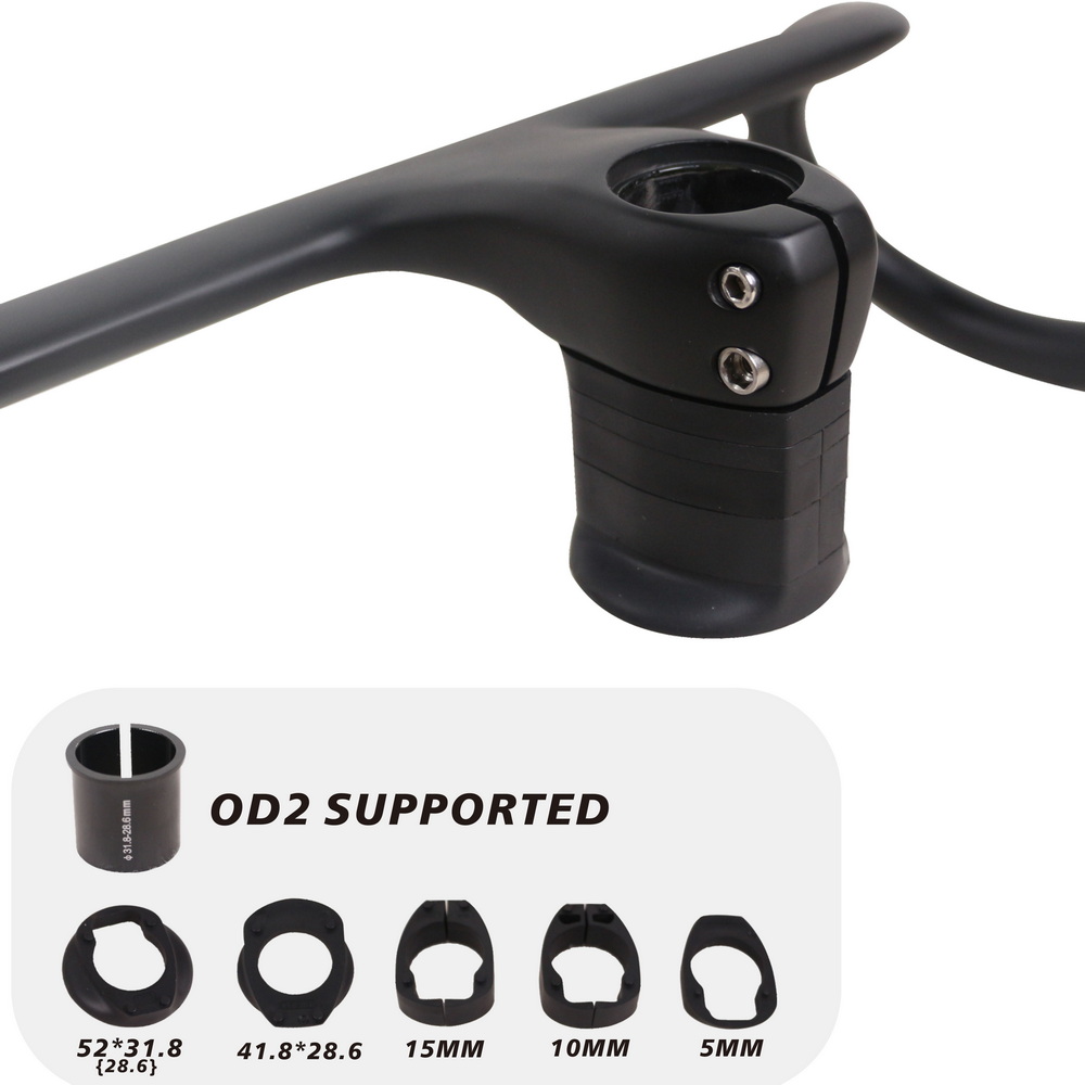 Manubrio Carbonio Integrato Con Cavi Interni: Drop Bar Ultraleggero Con Attacco Per Bici Da Strada E Gravel