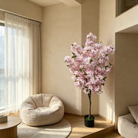 Faveurs de mariage de style moderne, faux arbre de cerisier Sakura, fleurs de cerisier artificielles en pot, décoration intérieure et extérieure pour restaurant, bureau, hôtel, maison