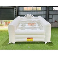 Jeu de frappe gonflable de jeu de tir de basket-ball gonflable blanc de carnaval pour des locations de partie