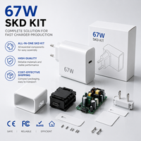 Chargeur mural turbo 67W SKD de haute qualité, adaptateur secteur mini, boîtier ignifuge, approvisionnement B2B