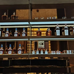 Pháp kim loại kính nút chai chủ với kệ cho truy cập hàng đầu hiển thị treo rượu vang đỏ giá - Product Image 4