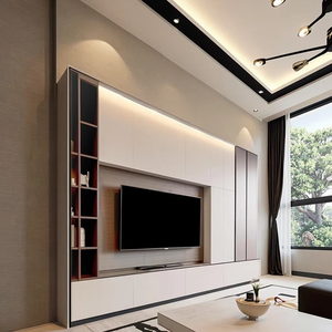 Meuble TV moderne pour bureau à domicile Meuble multifonctionnel pour chambre à coucher Salon Durable et peu encombrant Options de conception pour bricolage - Product Image 1