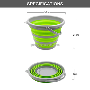 Xô Gấp Gọn Kích Thước Lớn Xô Silicone Có Thể Gập Lại Tiện Lợi Câu Cá Ngoài Trời Bãi Biển Làm Sạch Nhà Xô Có Thể Gập Lại - Product Image 3