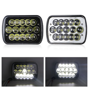 Phare LED carré 5x7 pouces 12V 45W 6000K pour voiture, faisceau Hi/Lo, étanche, antibrouillard, garantie 2 ans pour Jeeps - Product Image 4
