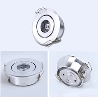 Vente en gros Spot Plafonnier 3W DC 12V 24V LED Mini Celling Downlight DJ DIY Shole Taille 40-45mm Cabinet Encastré Panneau lumineux