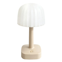 Lampe de table LED rechargeable, 7 modes d'éclairage, double source lumineuse, lampe de chevet portable, commande tactile, lampe de lecture
