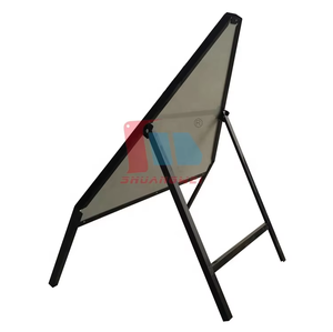 Rambu Lalu Lintas Segitiga Aluminium W34"*H42" untuk Luar Ruangan, Keselamatan Jalan, Konstruksi, Peringatan, Portabel, dengan Stand Pengontrol Lalu Lintas - Product Image 4