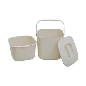 4L Thùng rác nhỏ gọn rác có thể nhỏ nhựa chất thải Thùng nhà composter thực phẩm Ủ - Product Image 1