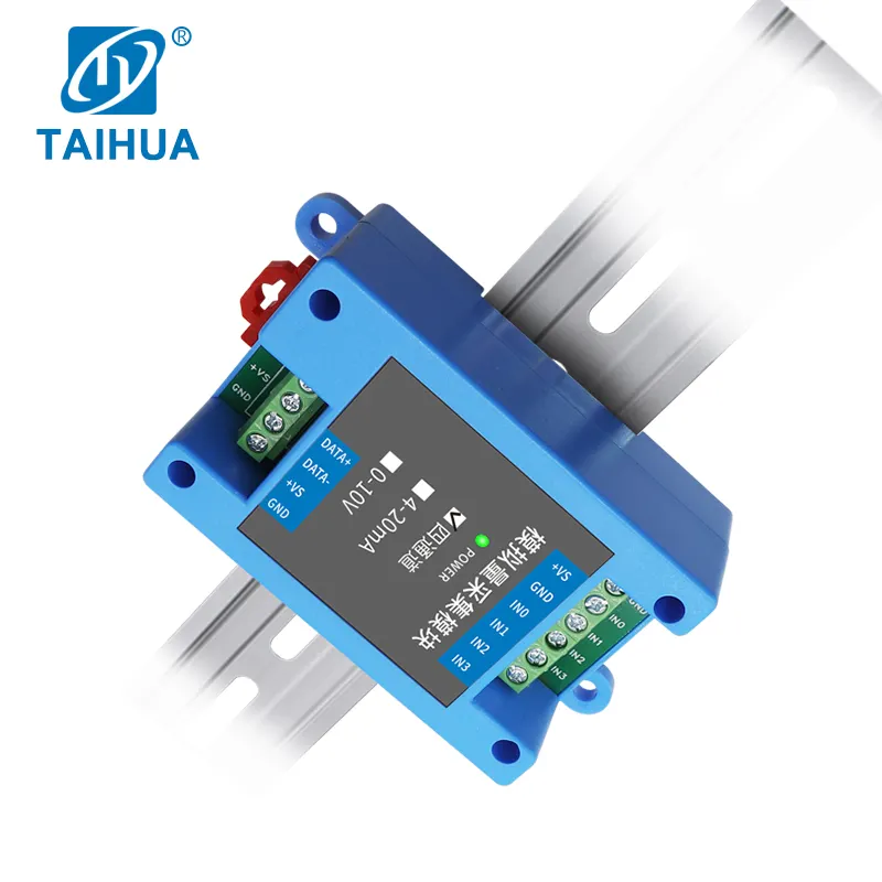 Isoliertes RS485 Datenakquisitionsmodul Modbus RTU Kommunikationskonverter 0-10 V von Analog zu Digitalsignall aus China