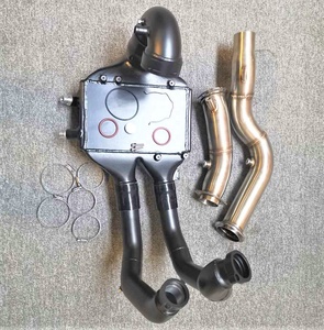 Top Mount Intercooler+downpipe+<strong>chargepipe</strong>+boostpipe for BMW M2C M3 M4 F80 F82 F83 3.0L S55 2015+ - Product Image 3