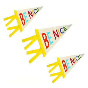 Banderín <span class=keywords><strong>de</strong></span> bandera triangular <span class=keywords><strong>de</strong></span> fieltro personalizado para publicidad, banderín personalizado para deportes, promoción navideña - Product Image 2