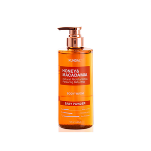 KUNDAL <b>Honey</b> & Macadamia Body Wash 500ml Natural Moisturizing Baby Powder Scent - Product Image 2