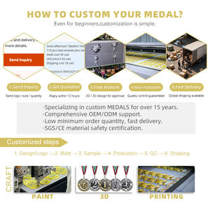 Druck medaille aus China <span class=keywords><strong>Factory</strong></span> Free Design Metall handwerk Medaille Anpassung Laufen Rennen Goldmedaille Souvenirs - Product Image 4