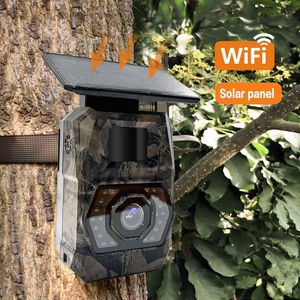 Mini caméra de surveillance sans fil WiFi, alimentée par énergie solaire, batterie 5200mAh, 48MP, vision nocturne LED 940nm sans éclairs, étanche IP66, pour l'observation de la faune - Product Image 5