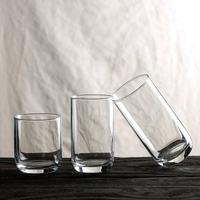 Verre à boire droit en verre trempé, résistant à la chaleur, transparent, pour bière, jus, lait, restaurant, bar, avec logo personnalisé, vente en gros
