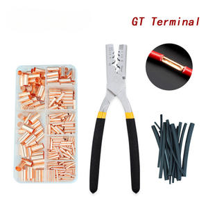 Tube de sertissage en cuivre pour ingénierie chimique, 125/250 pièces, avec manchon thermorétractable pour connexion de fils - Product Image 2