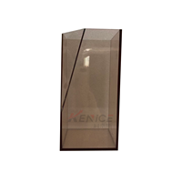 Vase en acrylique sur mesure en gros, support de table irrégulier durable en PMMA, présentoir pour fleuriste