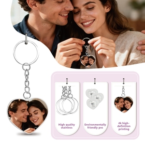 Llaveros LED 3D Personalizables con Impresión UV para el Día de San Valentín, Regalos Románticos Únicos para Aniversario, Llavero Luminoso Personalizado para Parejas - Product Image 3