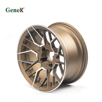 Rueda de Repuesto para Carro de Golf Genek de 14 Pulgadas, Nueva, de Aleación de Aluminio Forjado de Alta Resistencia, con Diseño Multirradio y Neumático Radial
