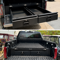 Système de tiroirs universels pour benne de pick-up Ford Ranger Hilux GWM Poer, boîte de rangement double tiroir personnalisable avec plateau de chargement coulissant