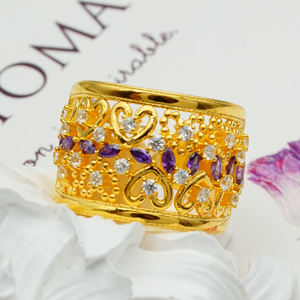 Anillo Hueco de Oro de 18K con Amatista Radiante de 0.609ct para Joyería de Compromiso ROMANTIQUE - Product Image 4