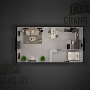 Maison préfabriquée en conteneur JHCE1 avec 1 chambre, douche et toilettes pour restaurant ou villa - Product Image 6