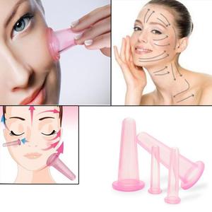 Silicone Facial Massage Cupping Device 6-Piece Set Vacuum Suction For Health Wellness - Product Image 4