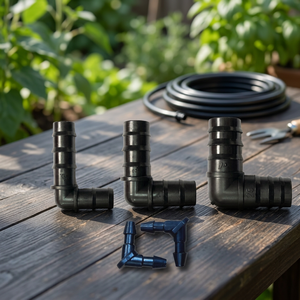 Raccord coudé à 90 degrés en PVC Viet Drip, raccord cannelé 20 mm, moulage par injection, pression 1-4 bars, irrigation de jardin, certifié ISO - Product Image 2