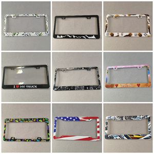 Couverture de cadre de <span class=keywords><strong>plaque</strong></span> <span class=keywords><strong>d</strong></span>'<span class=keywords><strong>immatriculation</strong></span> de voiture en fibre de carbone de taille standard personnalisée en gros pour les voitures - Product Image 3