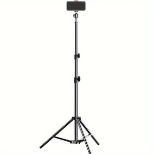 Support de téléphone tré<span class=keywords><strong>pied</strong></span> pliable en alliage de fer léger pour diffusion en direct, prise de vue vidéo et éclairage d'appoint beauté (vente en gros) - Product Image 1