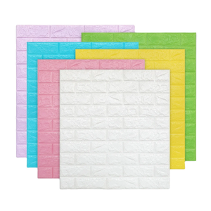 Mô hình gạch trắng 3D bọt giấy tường PE với bảng trang trí phòng ngủ - Product Image 2