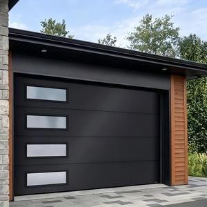 <span class=keywords><strong>Porte</strong></span> <span class=keywords><strong>de</strong></span> <span class=keywords><strong>garage</strong></span> <span class=keywords><strong>sectionnelle</strong></span> résidentielle européenne à panneaux plats, sur mesure, isolée en acier et mousse PU, sécurisée, pour maison, directement <span class=keywords><strong>de</strong></span> l'usine - Product Image 2