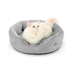 Cuccia Rotonda in Peluche per Animali Domestici, Bestseller, Perfetta per Gatti e Cani di Piccola Taglia, Resistente e Traspirante per Tutte le Stagioni - Product Image 5