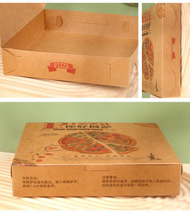 Caja de Embalaje para Pizza, Sushi, Sándwiches, Hamburguesas y Comidas Rápidas, de Papel Kraft, de Buena Calidad, de 6 y 8 Pulgadas, al por Mayor - Product Image 6