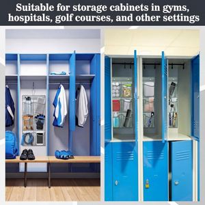 Heavy-Duty 2 <b>Hooks</b> 6 Large Mesh Pockets Hanging <b>Shoe</b> Organizer, for Closet Door & Home Storage Organizer - Product Image 6