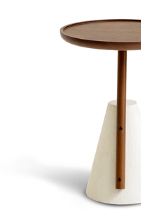 Tavolino da Caffè in MDF E1 Bianco e <span class=keywords><strong>Nero</strong></span> con Struttura in Metallo <span class=keywords><strong>Nero</strong></span> <span class=keywords><strong>Opaco</strong></span>, Comodino Minimalista - Product Image 3