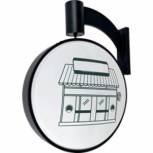 Letrero Luminoso LED Giratorio de Doble Cara Personalizado, Letrero Publicitario Redondo para Exteriores para Tiendas y Restaurantes, Letrero de Letras de Doble Cara - Product Image 3
