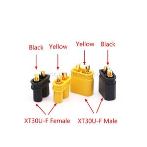 XT30U Vollständige Serie Steckverbinder Mini-Flugzeugbatterie-Stecker <span class=keywords><strong>M</strong></span>ännlich <span class=keywords><strong>M</strong></span> Weiblich-F.G.Y /PW/UPB Amass Kupferlegierung Gelb/Schwarz - Product Image 2