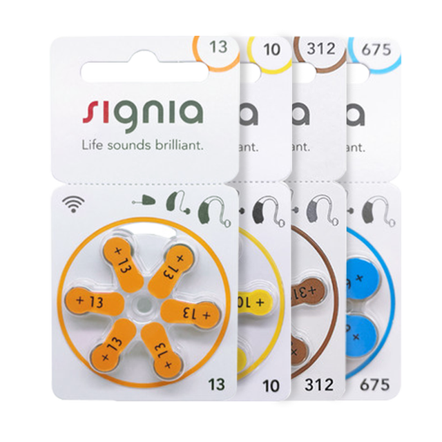 Wholesale Signia 1.45v Zinc Air Hearing Aid Batteries 312/A13 60 Cells/Box Germany Made