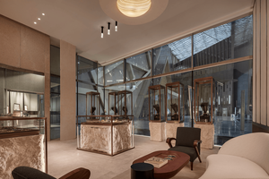 Vitrine en verre de luxe moderne pour bijoux Design d'éclairage LED pour musée ou bijouterie Vitrine intérieure - Product Image 2