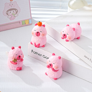 Kapibala Animal Figurine Mini Resin Ornament Cute Desktop Decor For Home Office Gift - Product Image 4