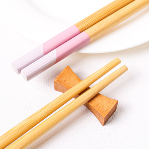 Palillos de Bambú de 24 cm, Color Sólido, Ecológicos, para Uso Doméstico, en Caja de Regalo - Product Image 3
