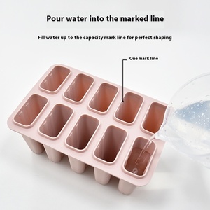 Moule à glace créatif en silicone alimentaire à 10 compartiments, facile à démouler, pour whisky et glaçons, avec couvercles, outil durable - Product Image 3